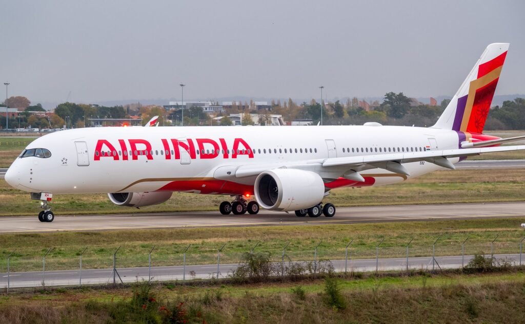Air India's Airbus A350 Makes Maiden Ferry Flight From Singapore