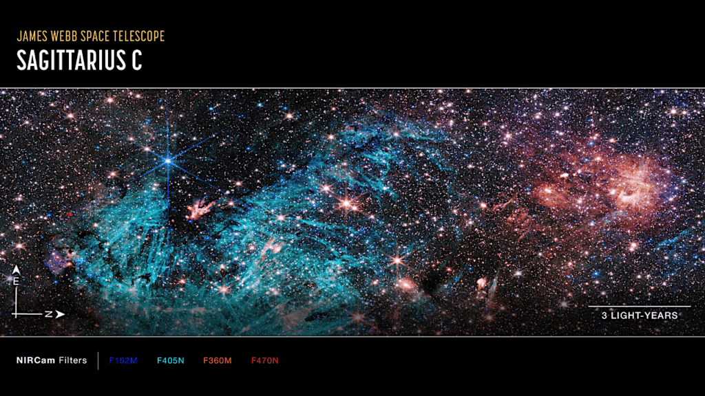 Webb's View Of The Galactic Center. Over 500,000 Stars. How