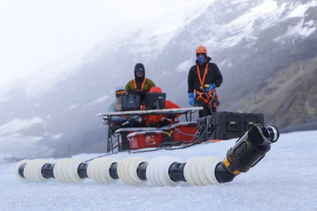 Nasa Tests Robot Snake On Alberta Glacier