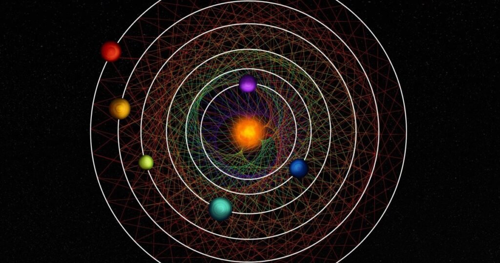 Unique Star System With Six Planets Formed Geometrically