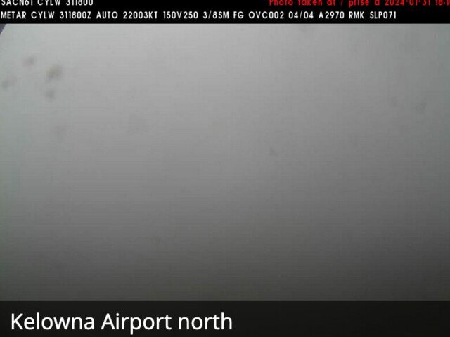 Kelowna International Airport Flights Affected By Dense Fog Kelowna