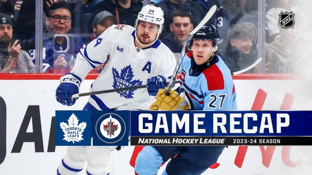 Matthews Scores 40th Point, Maple Leafs Top Jets For Third