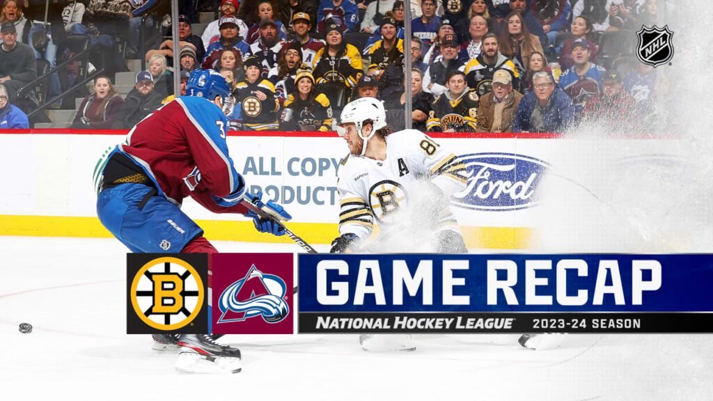 Mckinnon Scores 22 Straight Home Points, Avalanche Tops Bruins In