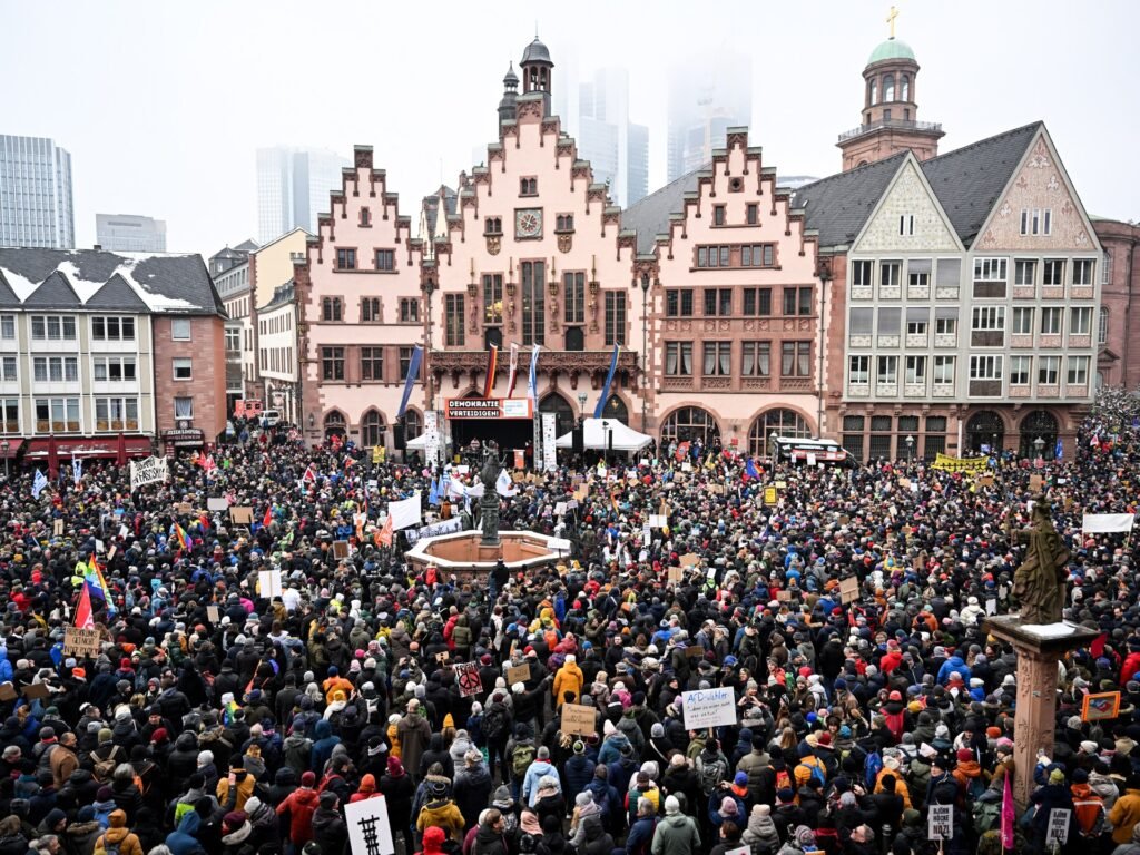 Tens Of Thousands Of People Protest Against The Far Right