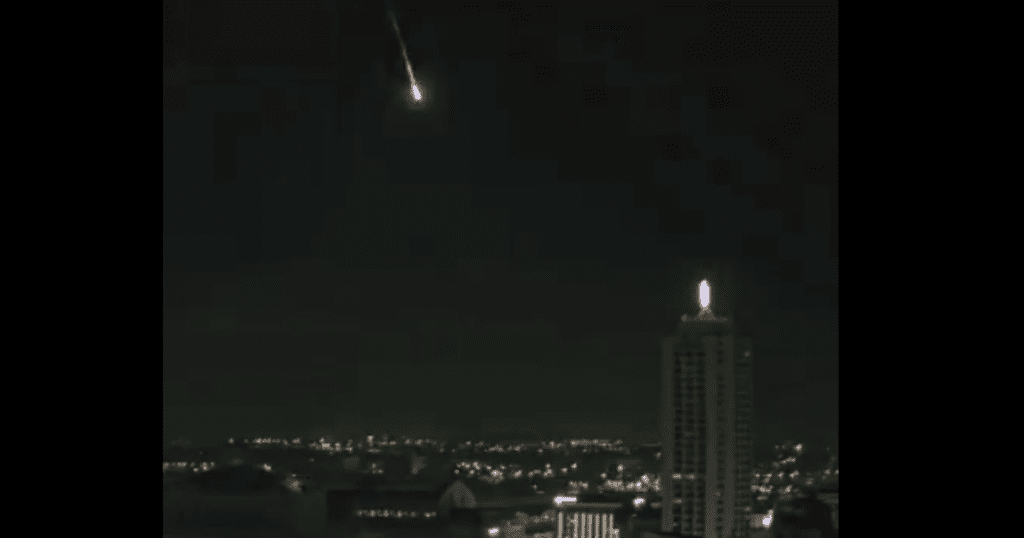 Video Shows A Small Asteroid Bursting Into Flames Over Eastern