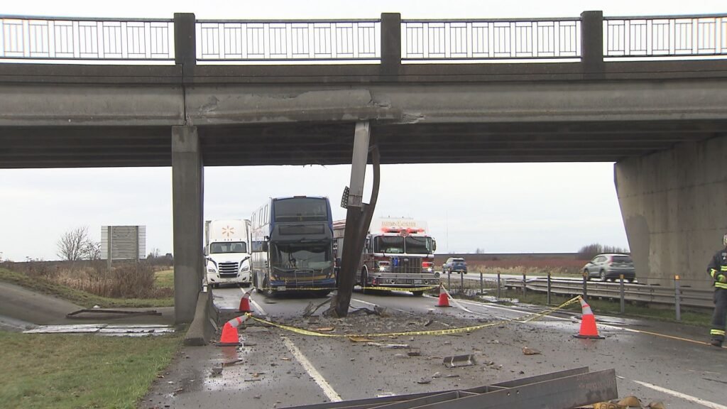 Truck Company That Crashed Into Overpass Files Suit Against B.c.