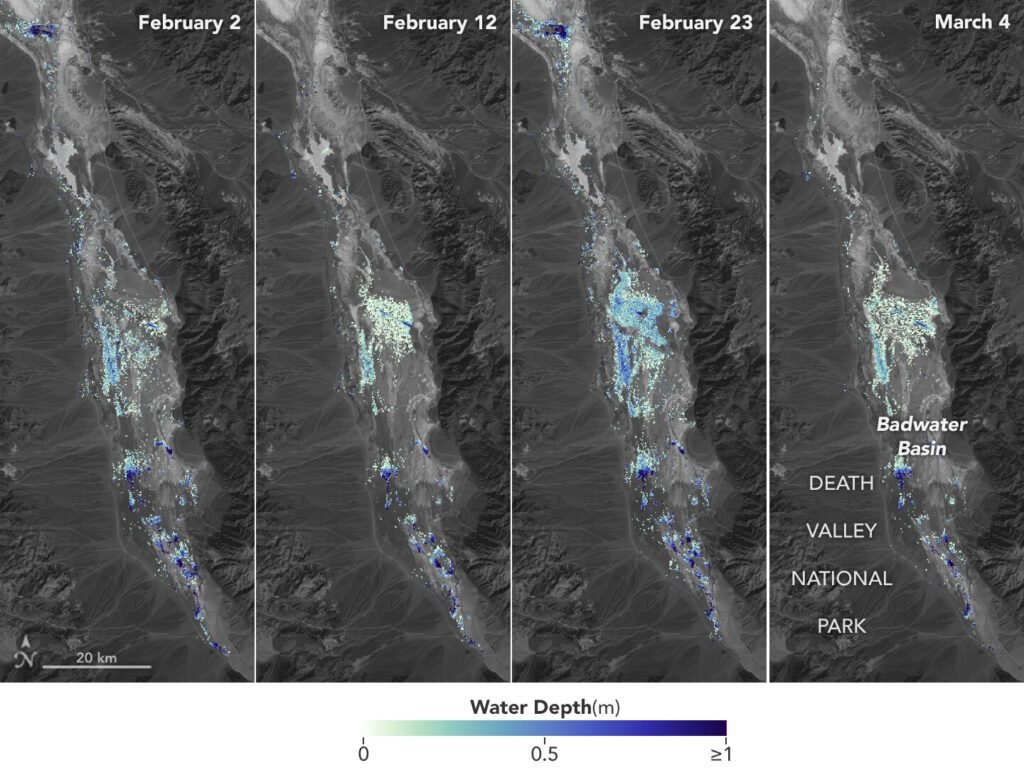 Swot Satellite Helps Measure Depth Of Death Valley's Ephemeral Lake