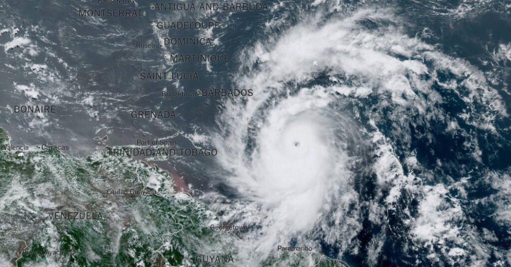 Hurricane Beryl Intensifies Into A Category 4 Storm