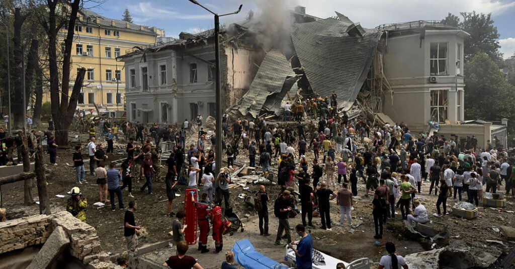 Russian Attack Destroys Children's Hospital In Kiev